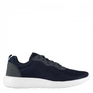 Image of Tapout Clip Run Trainers Junior Boys - Navy/White
