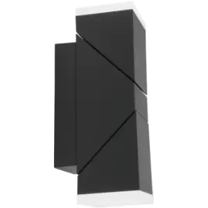 Image of Sienna Outdoor Up Down Wall Light Black Matt, Plastic Matt IP67