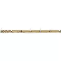 Image of SLINGSBY Classic Wall Mounted Coat Rail 396693 25 x 75 x 2500mm Silver