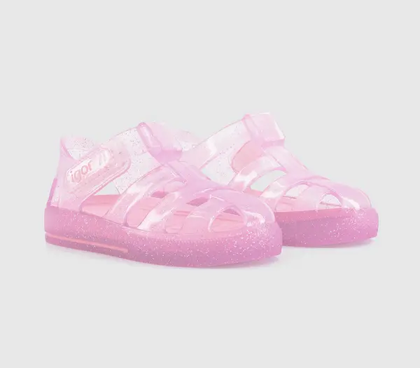 Image of Igor Kids Star Babys Pink Glitter Sandals, 8 Infant