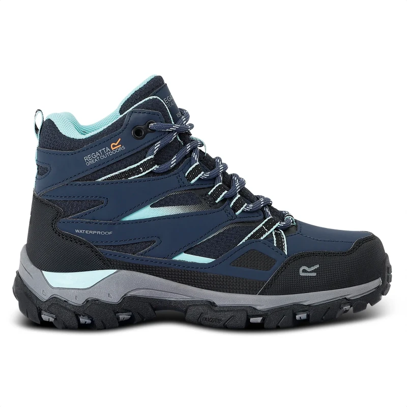 Image of Regatta 'Holcombe III' Waterproof Walking Boots in Navy Size: 2 Navy Unisex 2