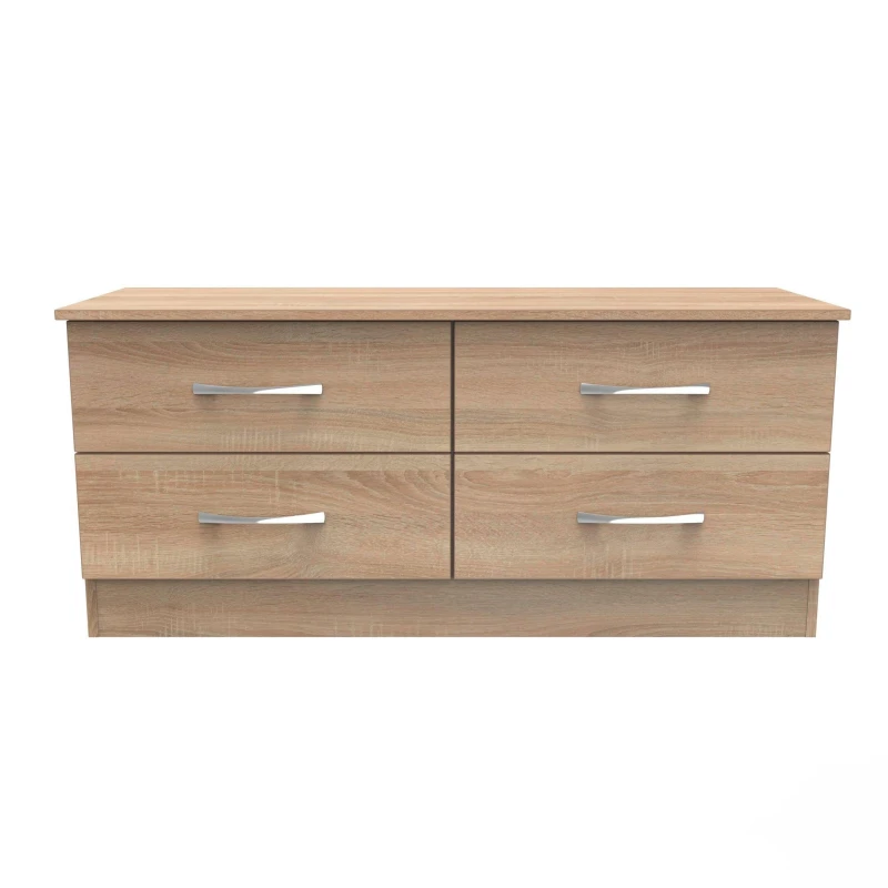 Image of Heddon 4 Drawer Bed Box In Bardolino Oak (Ready Assembled)