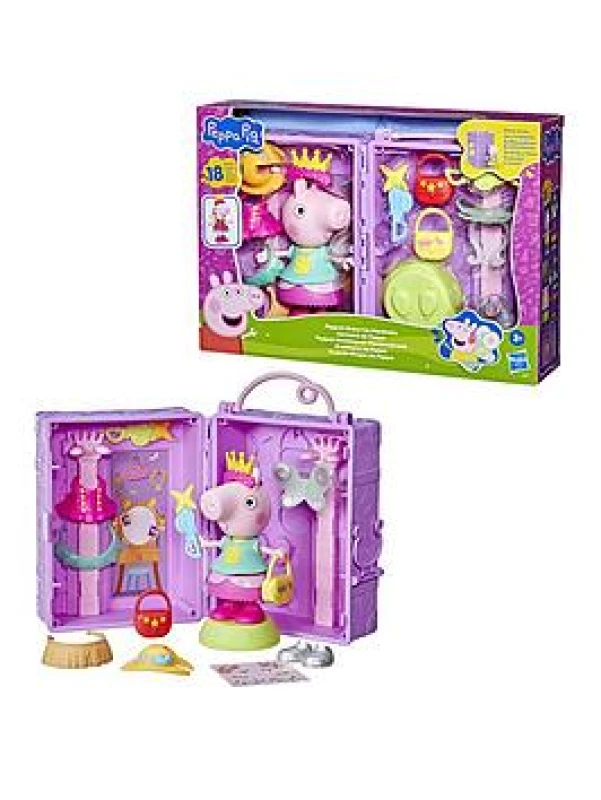 Image of Peppa Pig Peppa's Dress-Up Wardrobe Playset Pink