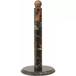 Image of Premier Housewares - Black and Gold Marble Kitchen Roll Holder