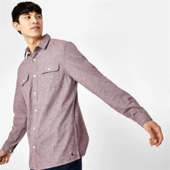 Image of Jack Wills Barberry Jaspe Double Pocket Shirt - Damson