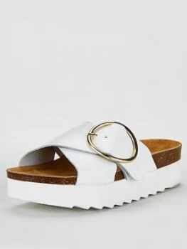 Image of Office Milana Wedge Sandal - White