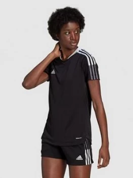 Image of Adidas Womens Tiro 21 T-Shirt - Black