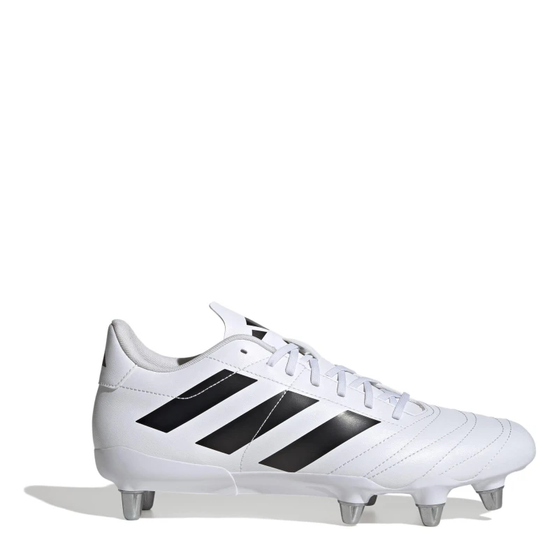 Image of adidas Kakari Adults Soft Ground Rugby Boots White/Black male 8 (42)