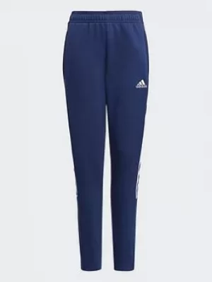 Image of adidas Tiro 21 Sweat Tracksuit Bottoms, Navy, Size 9-10 Years