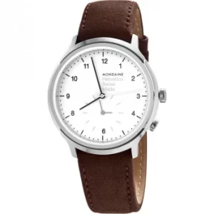 Image of Mens Mondaine Helvetica Regular 2nd Time Zone Watch