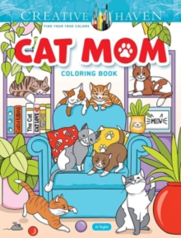 Image of Creative Haven Cat Mom Coloring Book Paperback / softback