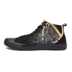 Image of Akedo x Borderlands CL4P-TP All Black Signature High Top - US Mens 7 / US Womens 8 / UK 6 / EU 39.5