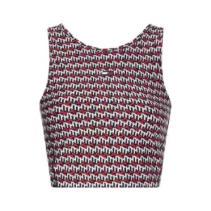 Image of Tommy Sport AOP Crop Tank Top - Multi