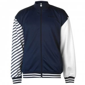 Image of Diadora Barra Tracksuit Top - Blue Plum