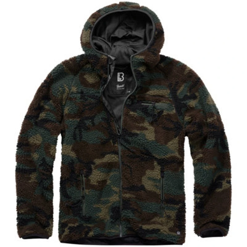 Image of Brandit Teddyfleece Worker Jacket Woodland Size Xxxx Large