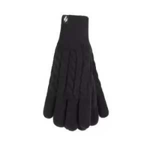 Image of Ladies Heat Holders Willow Gloves - Black - M/L