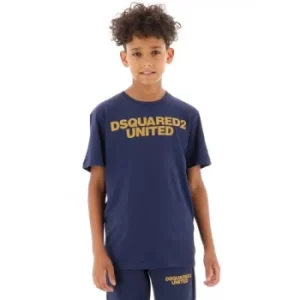 Image of DSQUARED2 Kids Navy United T-Shirt