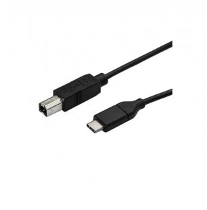 Image of StarTech.com USB-C to USB-B Printer Cable M/M 3M Black