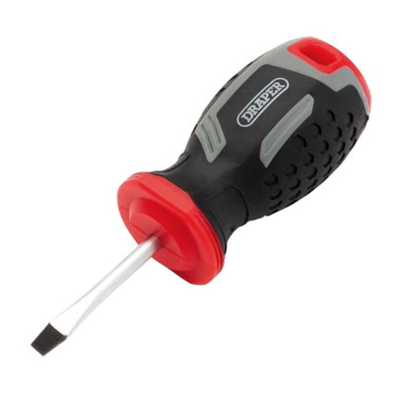 Image of Draper 13379 Slotted Soft Grip Screwdriver, SL4 x 38mm 13379