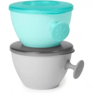 Image of Skip Hop Easy Grab Bowls (Grey & Teal)
