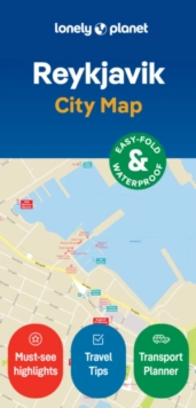 Image of Lonely Planet Reykjavik City Map : Durable, Waterproof, Easy-Fold Planning Map with Attractions & Walking Tours Sheet map, folded