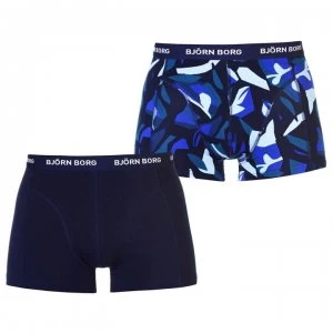 Image of Bjorn Borg 2 Pack Boxer Shorts Mens - Blue