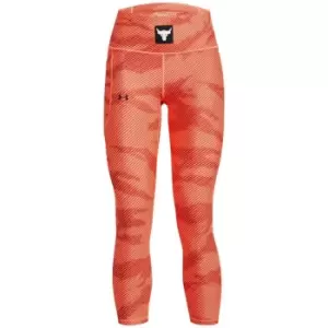 Image of Under Armour Armour Project Rock Leggings Womens - Orange