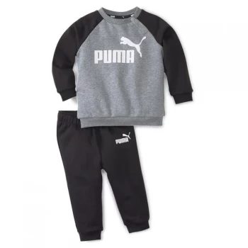 Image of Puma No1 Raglan Crew Neck Set Baby Boys - Black
