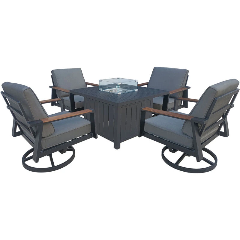 Image of Furniture One Manual Reclining Sofa Collection Sectional Couches Set Grey - 2+1 Seater Sofa Set, Grey A1347-UK-1V-1W