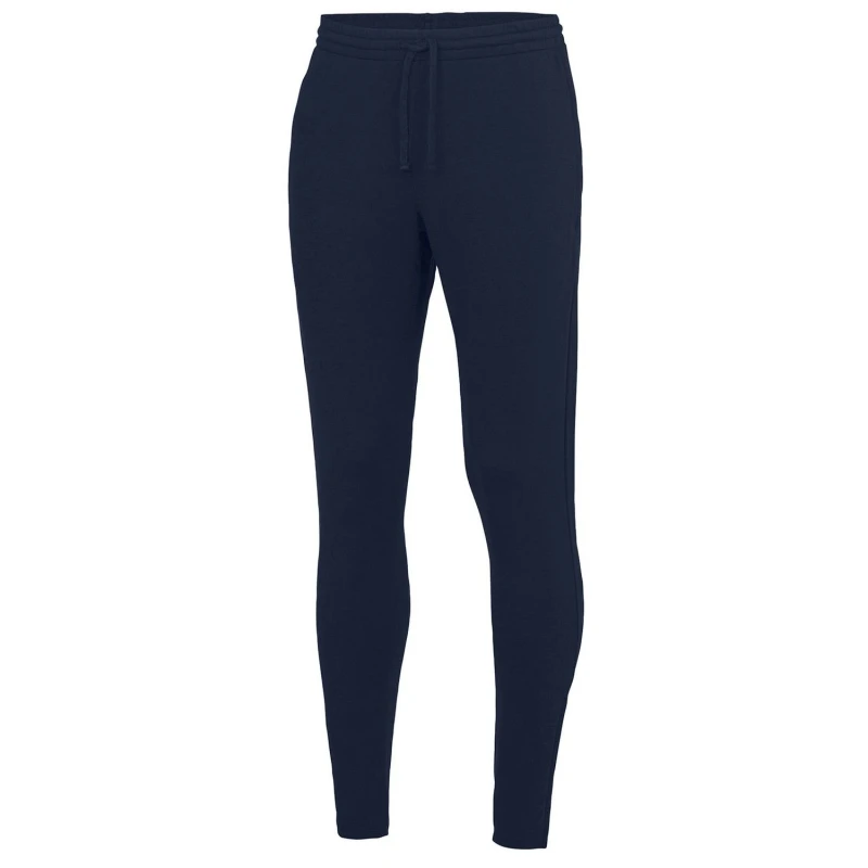 Image of Just Cool Just Cool Men Tapered Jogging Bottoms in Navy Size: Small Navy S Male 5063470301294