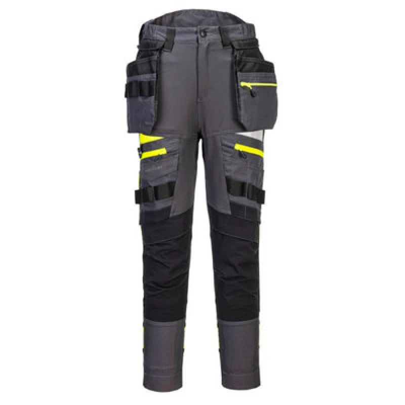 Image of Portwest DX4 Womens Detachable Holster Pocket Trousers DX452BKR30 Colour: Black