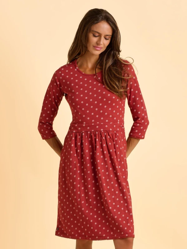 Image of Brakeburn Freya Red Dress Wrap Dresses UK 08 Red 33558008000