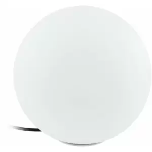 Image of IP65 Outdoor Garden Ball Light White Plastic 1 x 40W E27 Bulb 300mm Globe