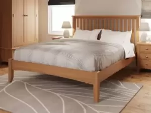 Image of Kenmore Dakota 5ft King Size Oak Wooden Bed Frame