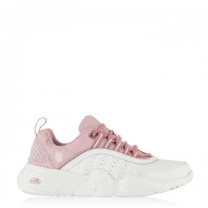 Image of K Swiss Castle Trainers - SWht/PMauve/OR