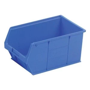 Image of Heavy Duty Polypropylene Small Parts Container W350xD205xH182mm Blue 1 x Pack of 10 Containers
