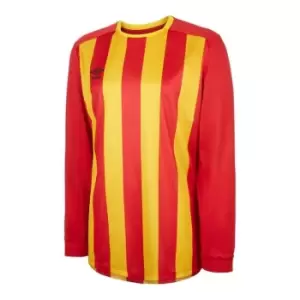 Image of Umbro Long Sleeve Stripe Jersey Mens - Red