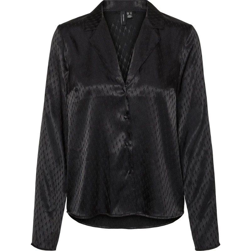 Image of Vero Moda VM Ls VNck Shrt - Black 8