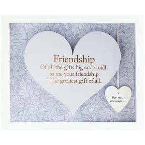 Image of Said with Sentiment Rectangular Heart Frames Friendship