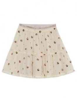 Image of Mintie by Mint Velvet Girls Sequin Spot Tutu Skirt - Gold, Size Age: 9-10 Years