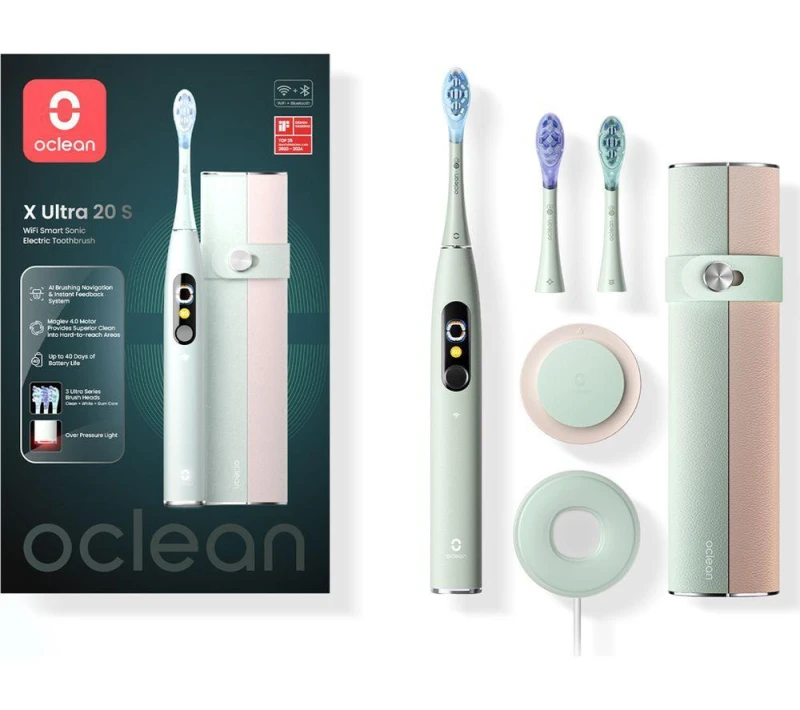Image of OCLEAN X Ultra 20 Electric Toothbrush - Green 6970810557091