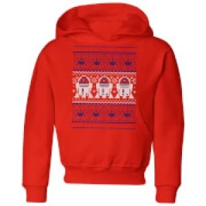 Image of Star Wars R2-D2 Knit Kids Christmas Hoodie - Red - 11-12 Years