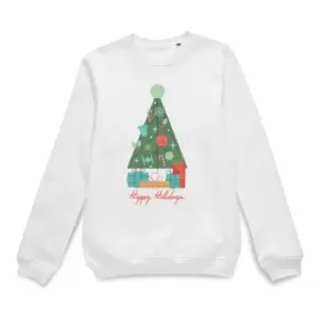 Image of Star Wars Star Wars Christmas Tree Christmas Jumper - White - S