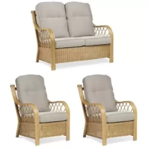 Image of Desser Viola Light Oak 2 Seater Suite - Grade B, Mesh