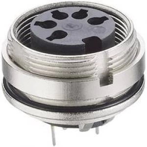 Image of DIN connector Socket vertical vertical Number of pins 8 Silver Lumberg 0307 08