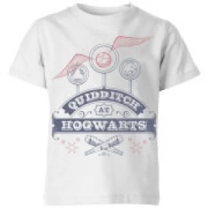 Image of Harry Potter Quidditch At Hogwarts Kids T-Shirt - White - 7-8 Years - White