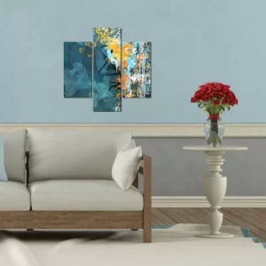 Image of 3MDF-059 Multicolor Decorative MDF Painting (3 Pieces)