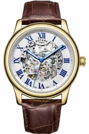 Image of Mens Rotary Exclusive Skeleton Automatic Watch GS00626/21