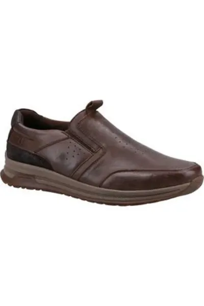 Image of Hush Puppies Mens Cole Slip On Casual Shoes Loafers - UK 11 Brown male GDE2434TAN11