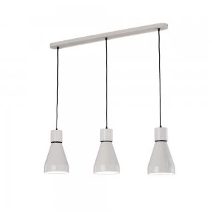 Image of Linear Ceiling Pendant 3L 3 x E27 Max 40W, White, Black